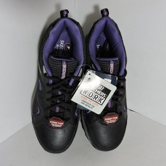 "Skechers" Slip-Resistant Steel Toe Safety Shoes - Picture 4 of 8